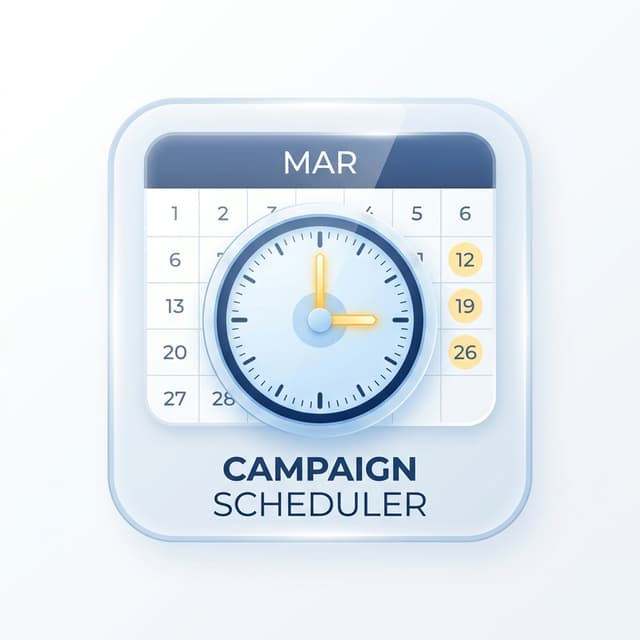 Campaign broadcast calendar scheduler